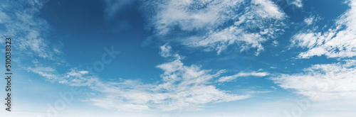 beautiful blue sky with white cloud in sunrise