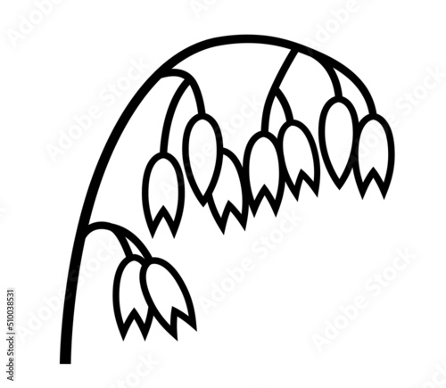 Oat ear symbol vector icon