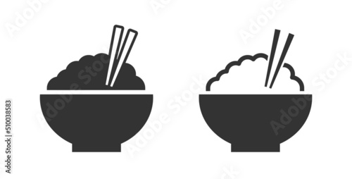 Rice bowl asian food symbol Fototapet