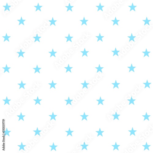 Blue star pattern on white background.