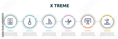 Foto x treme concept infographic design template