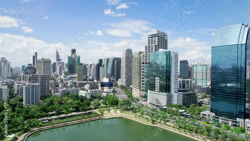 View of aeriel. The City of bangkok of center in Thailand, Asia