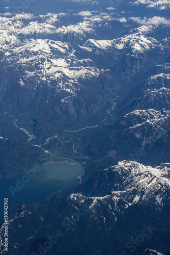 Aerial view British Colombia Canada