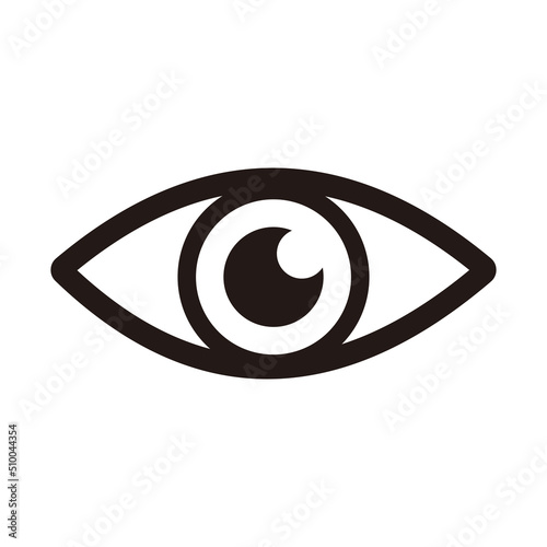 eye vector icon illustration sign 