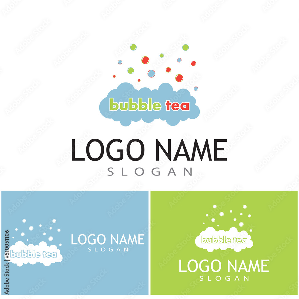 Bubble logo template vector icon illustration Bubble logo template vector icon illustration