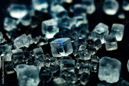 Close-up of salt cubes
