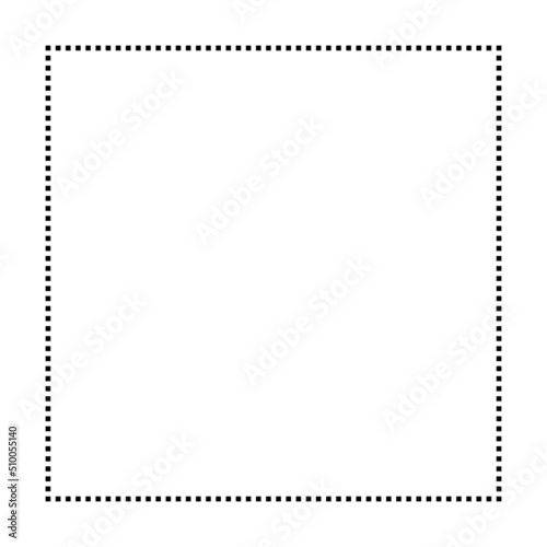 Square shape dotted icon vector symbol for creative graphic design ui element in a pictogram illustration