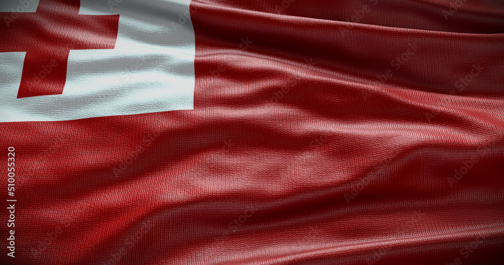 Tonga national flag background illustration. Symbol of country Tonga national flag background illustration. Symbol of country