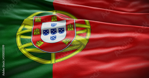 Portugal national flag background illustration. Symbol of country