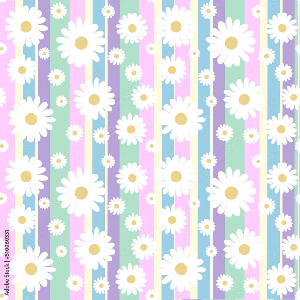 Estampado de Margarita Retro Estampado de Margarita Retro
