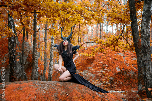 Fotografi Concept of Halloween and fantasy horror
