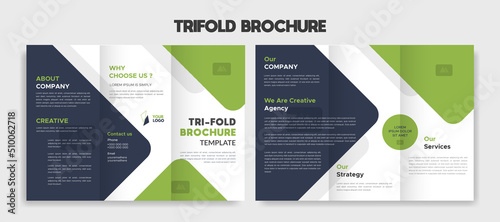 creative editable trifold brochure template design vector	