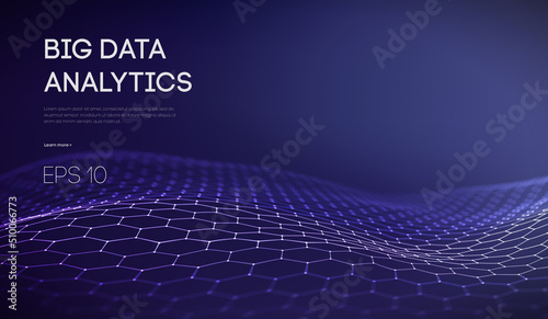 Big Data. Business inteligence technology background. Binary code algorithms deep learning virtual reality analysis. Data science learning machine. Artificial intelligence data research and automation © RDVector