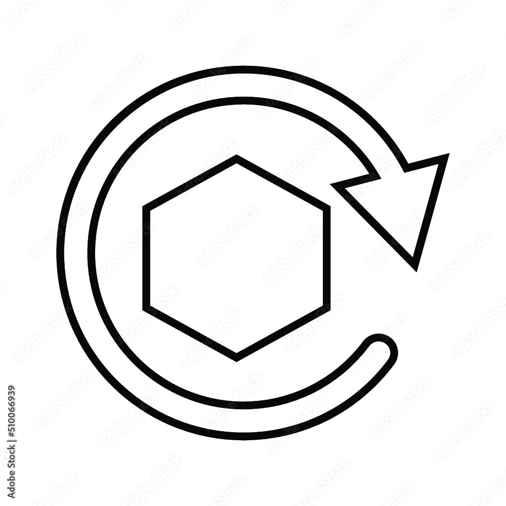 Recycling, refresh, big data line icon. Outline vector. Recycling, refresh, big data line icon. Outline vector.