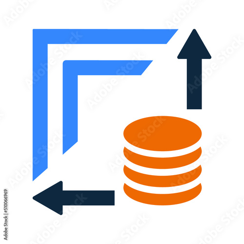 Scalability, scale, big data icon. Simple editable vector illustration.