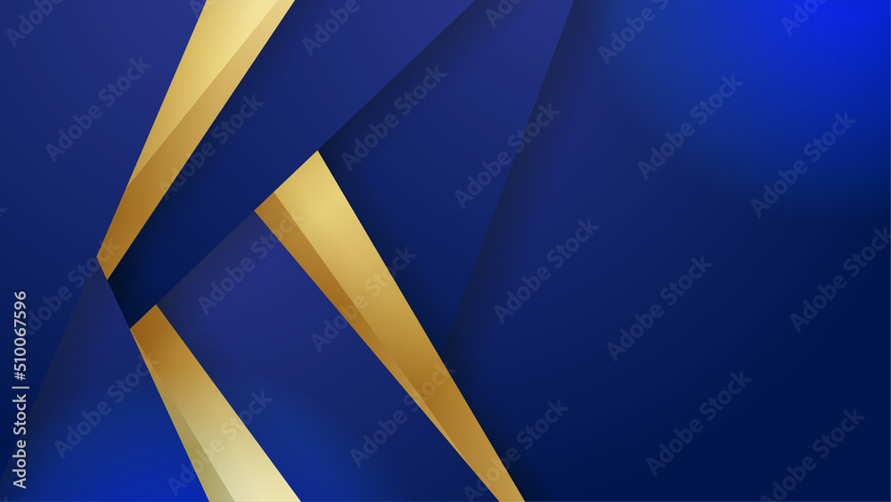 Abstract blue background with luxury elegant golden lines Abstract blue background with luxury elegant golden lines