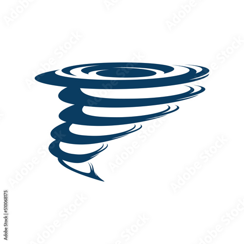tornado twister logo icon design vector