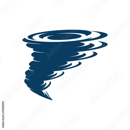 tornado twister logo icon design vector