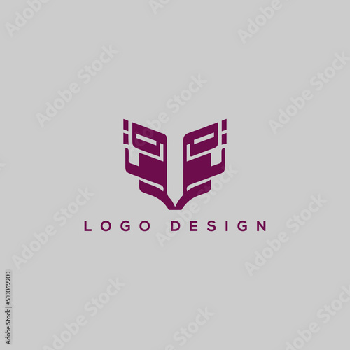 logo for company 
concept creative logo Creative Initials Qatar IT 