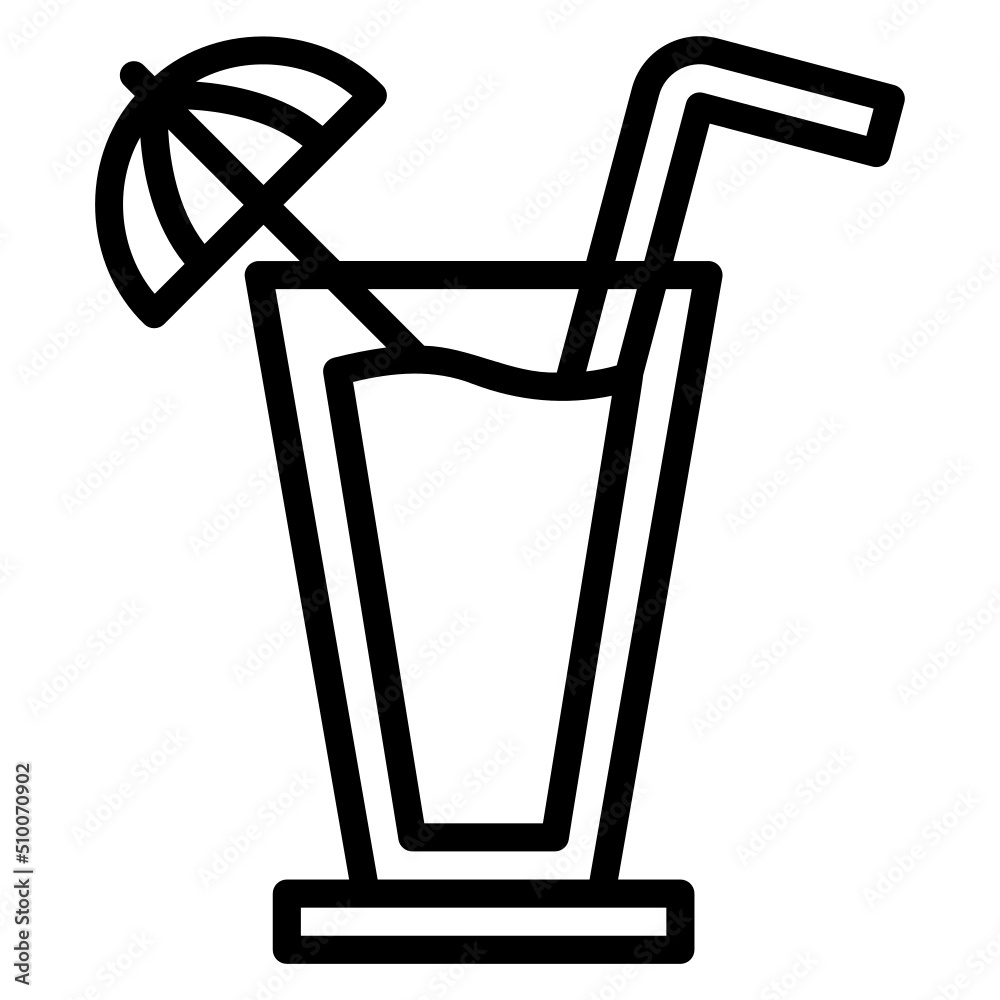 Cocktail Drink line icon. Can be used for digital product, presentation, print design and more. Cocktail Drink line icon. Can be used for digital product, presentation, print design and more.