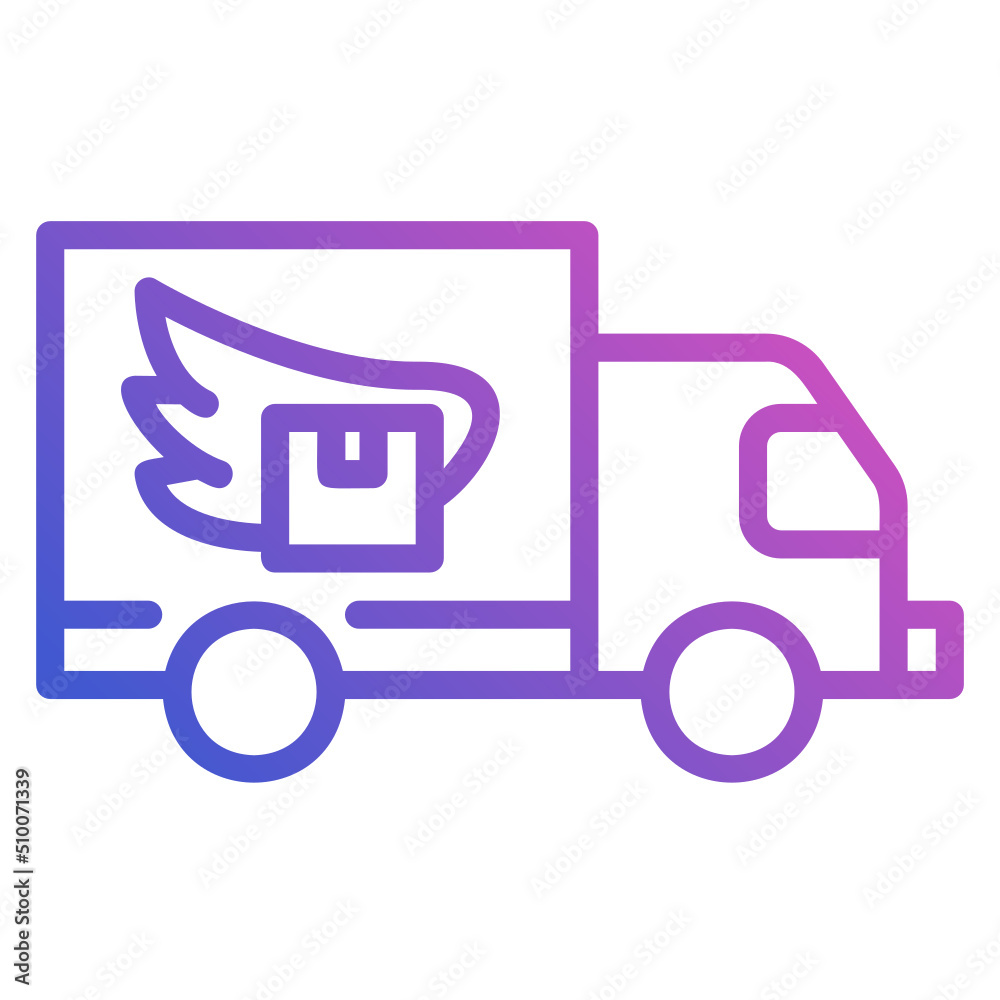 Delivery Truck line gradient icon. Can be used for digital product, presentation, print design and more. Delivery Truck line gradient icon. Can be used for digital product, presentation, print design and more.
