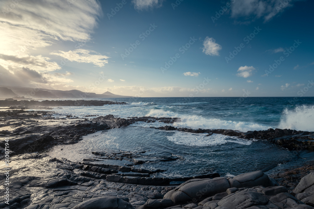 Obraz premium El Puertillo seascape. Arucas. Gran Canaria Canary islands