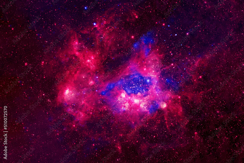 Fototapeta premium Beautiful purple space nebula. Elements of this image furnished by NASA