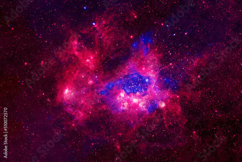 Fototapeta Naklejka Na Ścianę i Meble -  Beautiful purple space nebula. Elements of this image furnished by NASA