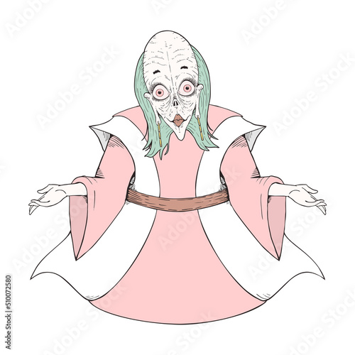 Carnival kabuki costume draw