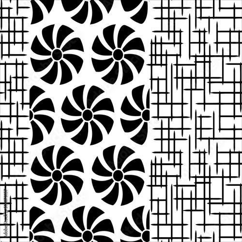 black and white seamless pattern