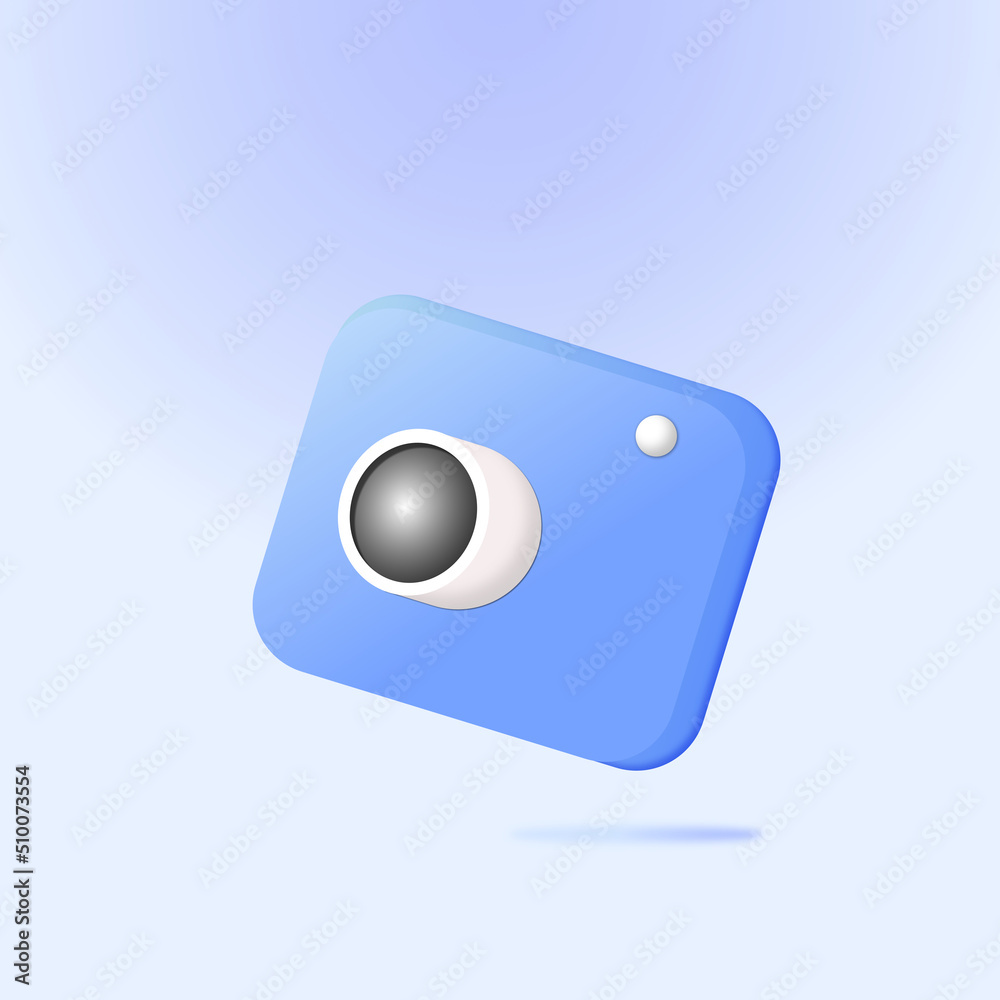 3d minimal photo camera with lens and button on pastel background with shadow 3d simple snapshot icon concept 3D design 3d minimal photo camera with lens and button on pastel background with shadow 3d simple snapshot icon concept 3D design