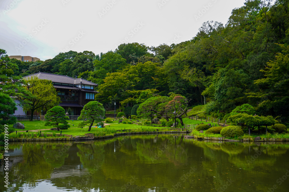 Higo Hosokawa Japanese  Garden in Tokyo, Japan