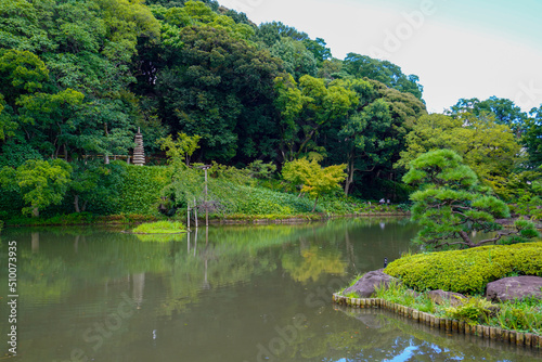 Higo Hosokawa Japanese Garden in Tokyo, Japan
