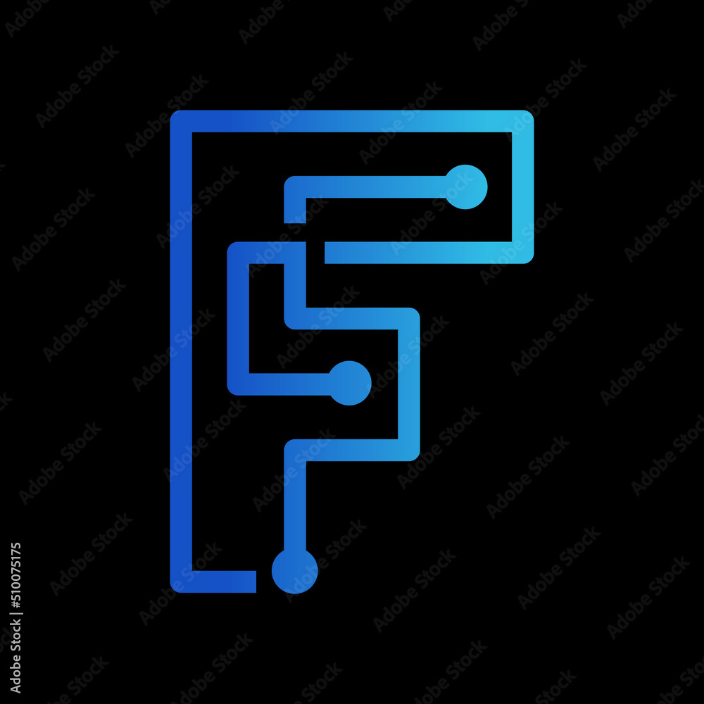Letter F logo design template,Technology abstract dot connection cross vector logo icon circle logotype Letter F logo design template,Technology abstract dot connection cross vector logo icon circle logotype