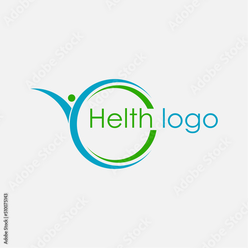 Medical health vector logo design  