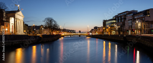 Cork city morning blue