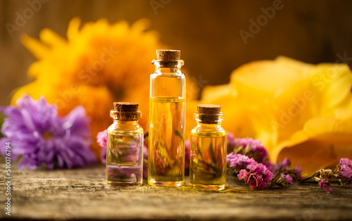 essential oils and medicinal flowers, herbs