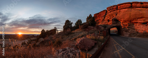On the way to Red Rocks Amphitheater, near Denver Colorado