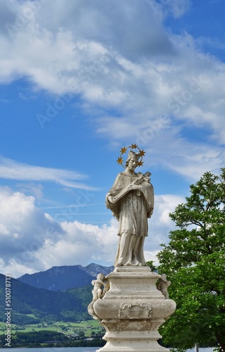 Johann von Nepomuk Statue in Gmunden, Österreich