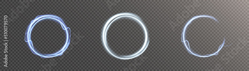 Glowing abstract transparent background semicircular light effect, light energy flow. Vector