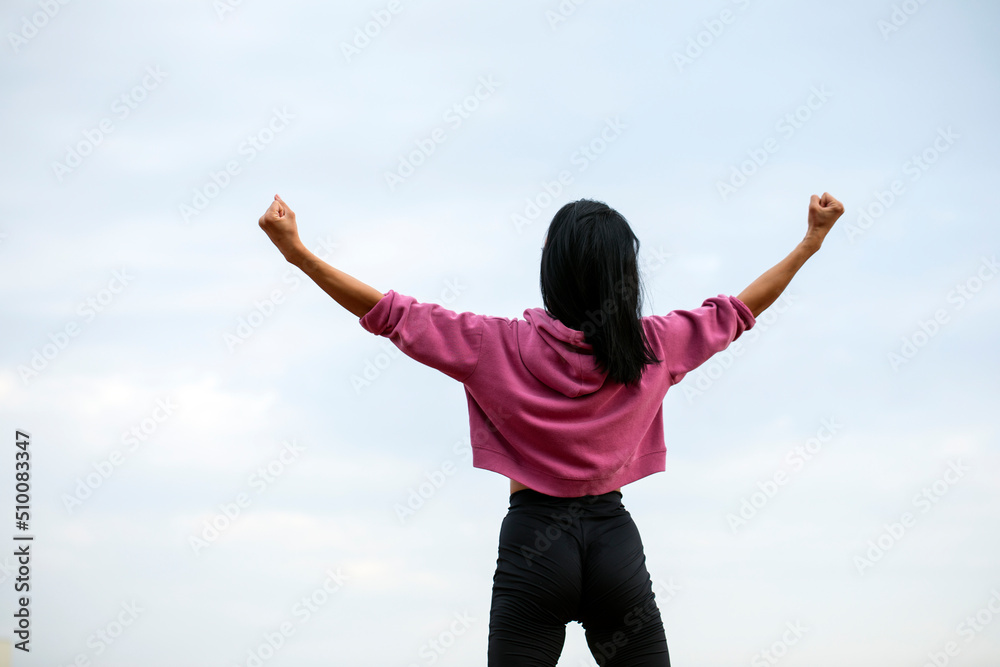 Woman life. Lifestyle. happy day. Sky background. People. Happiness. Woman life. Lifestyle. happy day. Sky background. People. Happiness.