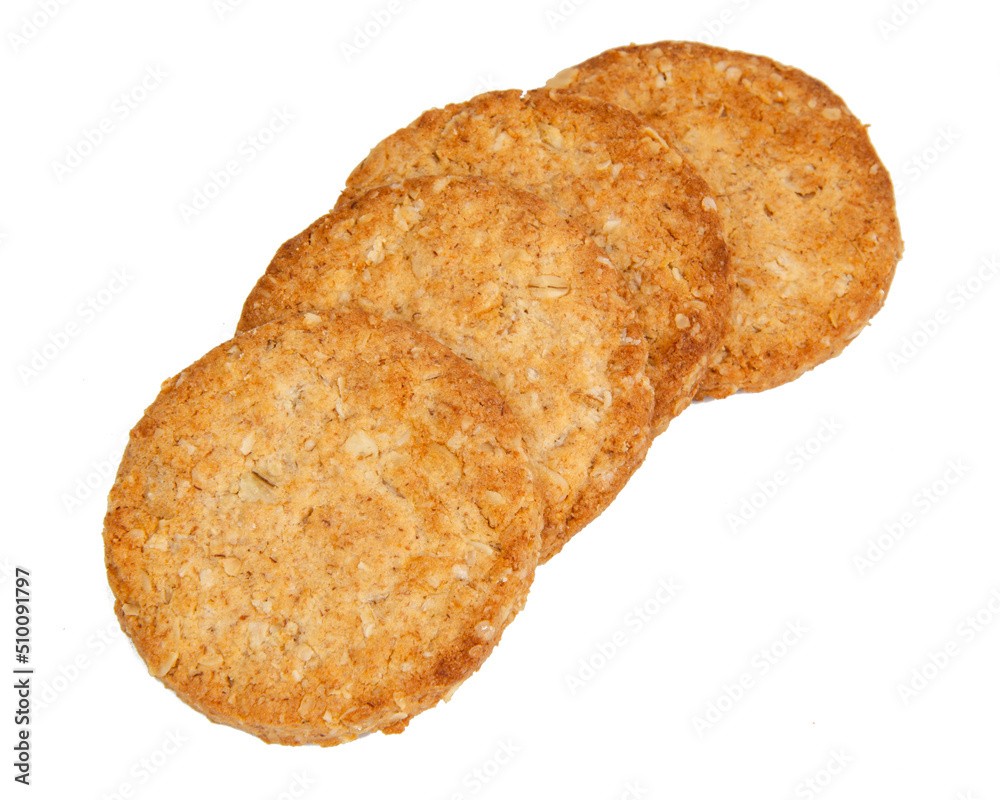Cereal classic cookies isolated on the white background Cereal classic cookies isolated on the white background