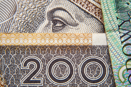 200 złotych ,polski banknot 