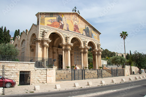 Church of All Nations in Mount of Olives in Jerusalem, Israel.