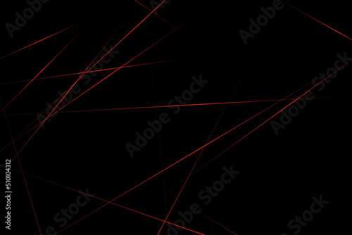 Abstract black with red lines, triangles background modern design. Vector illustration EPS 10. © Yuriy