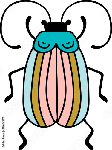 Hand Drawn Exotic Bug / Beetle Illustration