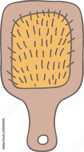 Eco Friendly Hair Brush Illustration