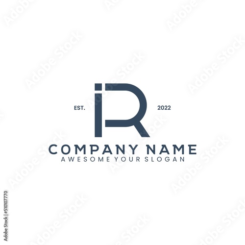 Letter IR business logo template