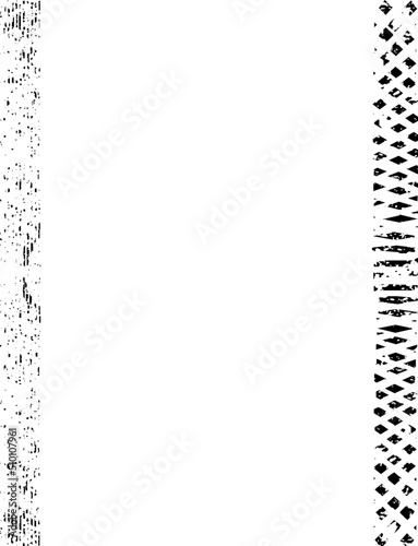 Set of Grunge Black and White Frames . textured rectangles for image