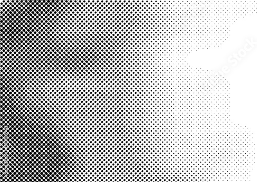 Grunge halftone dots vector texture background . Border Frame . photo